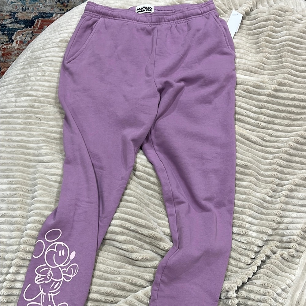 Purple Disney sweatpants